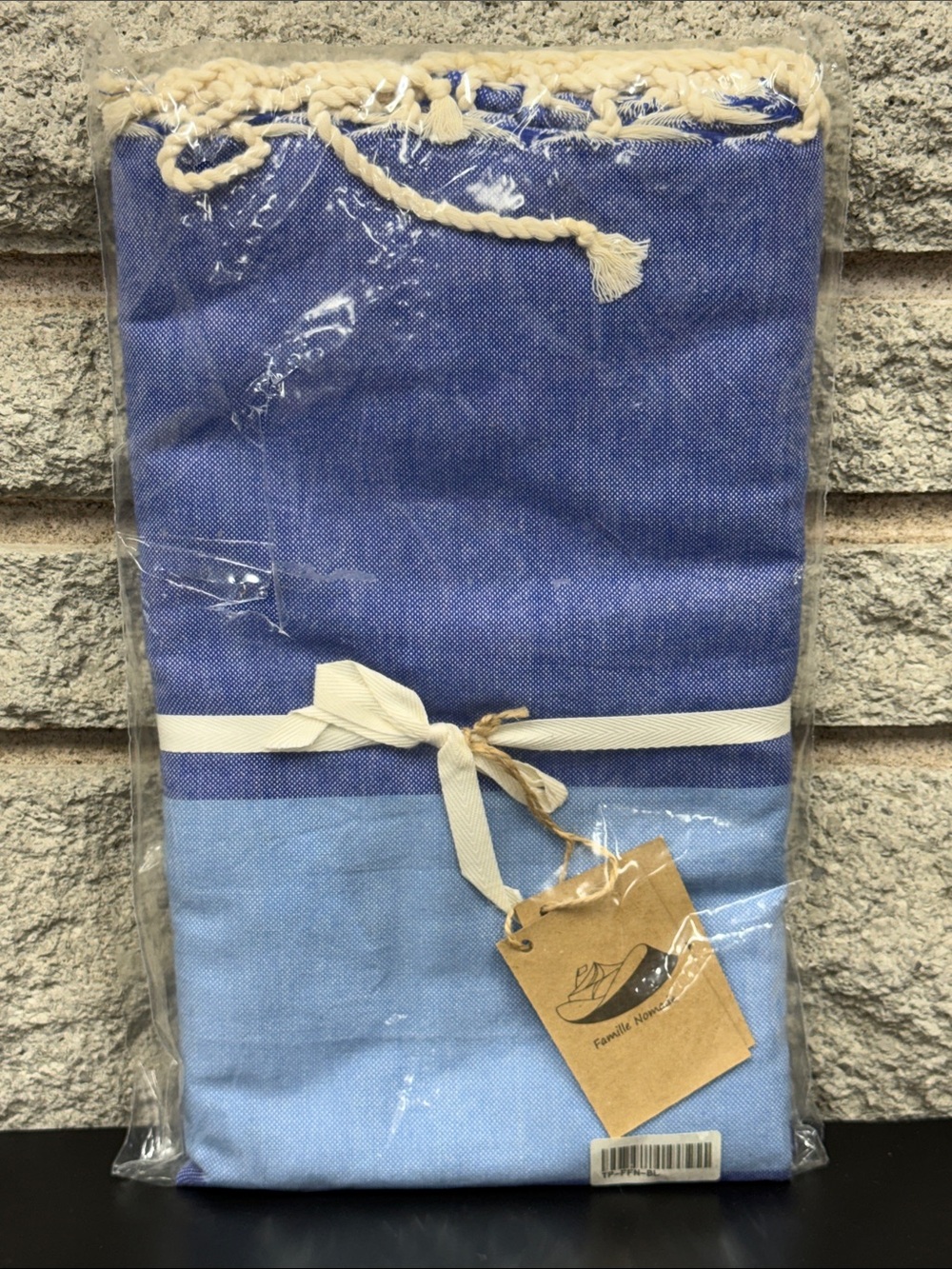 Famille Nomade Autentic Tunisian Fouta Hammam Towel Handmade Cotton NEW
